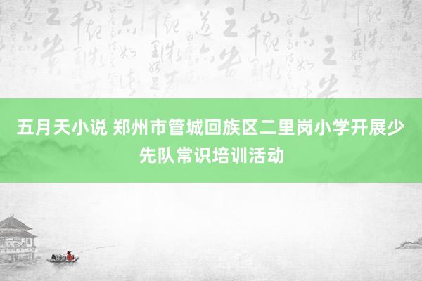 五月天小说 郑州市管城回族区二里岗小学开展少先队常识培训活动