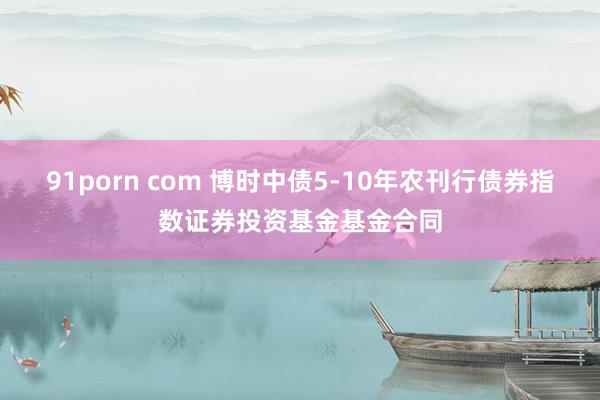 91porn com 博时中债5-10年农刊行债券指数证券投资基金基金合同