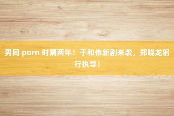 男同 porn 时隔两年！于和伟新剧来袭，郑晓龙躬行执导！