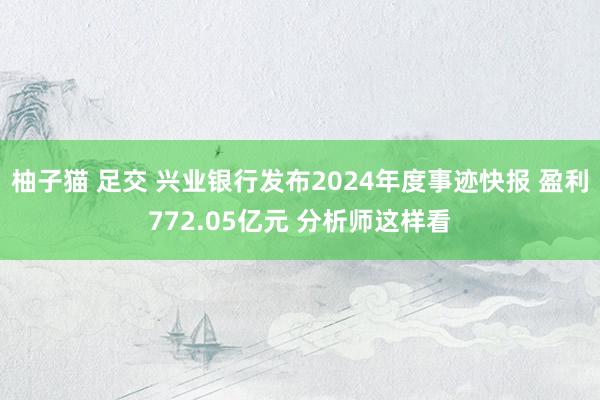 柚子猫 足交 兴业银行发布2024年度事迹快报 盈利772.05亿元 分析师这样看