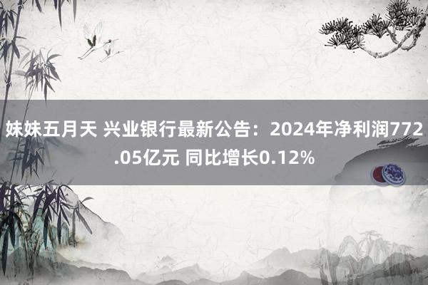 妹妹五月天 兴业银行最新公告：2024年净利润772.05亿元 同比增长0.12%