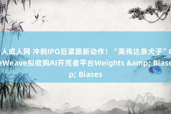 伊人成人网 冲刺IPO后紧跟新动作！“英伟达亲犬子”CoreWeave拟收购AI开荒者平台Weights & Biases