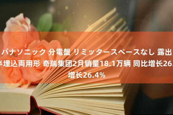 パナソニック 分電盤 リミッタースペースなし 露出・半埋込両用形 奇瑞集团2月销量18.1万辆 同比增长26.4%
