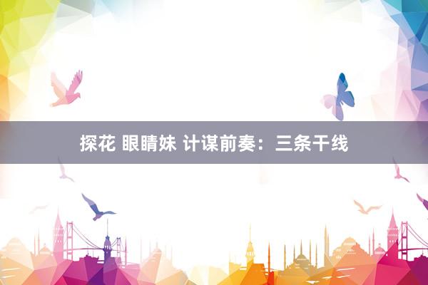 探花 眼睛妹 计谋前奏：三条干线
