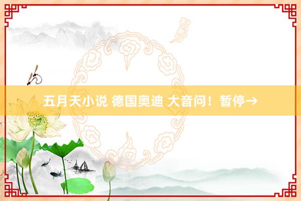 五月天小说 德国奥迪 大音问！暂停→