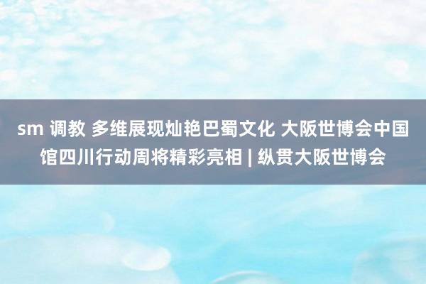 sm 调教 多维展现灿艳巴蜀文化 大阪世博会中国馆四川行动周将精彩亮相 | 纵贯大阪世博会