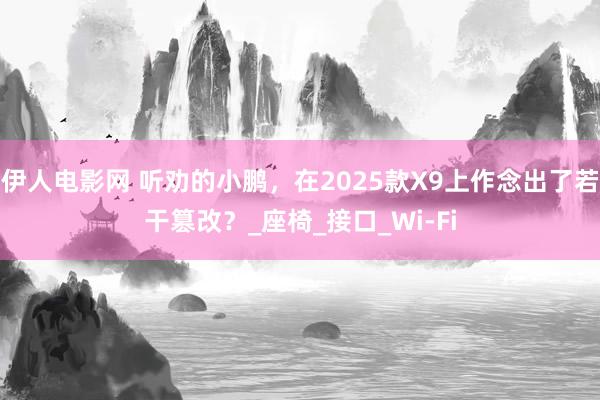伊人电影网 听劝的小鹏，在2025款X9上作念出了若干篡改？_座椅_接口_Wi-Fi